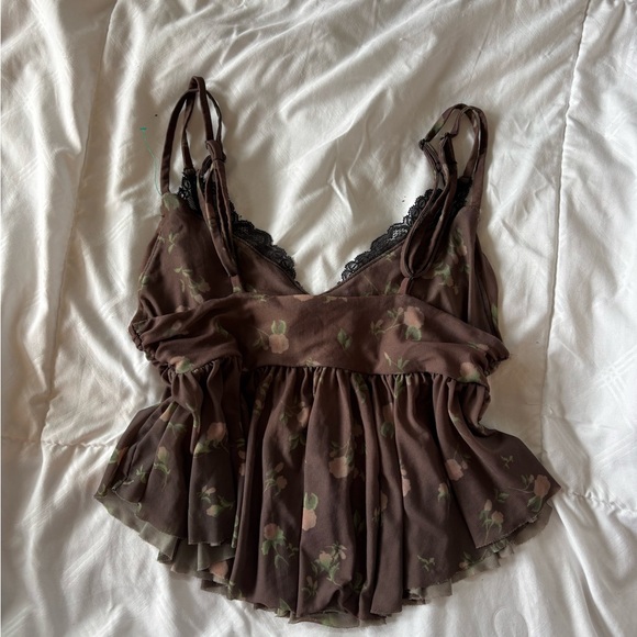 Urban Outfitters Brown Floral Camisole - Picture 3 of 3